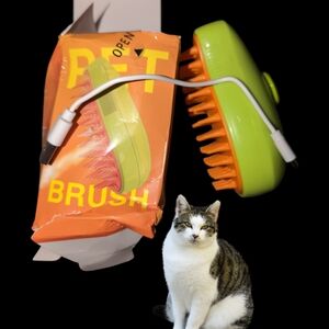 ❤️ Rechargeable Self-Cleaning Steam Cat Brush